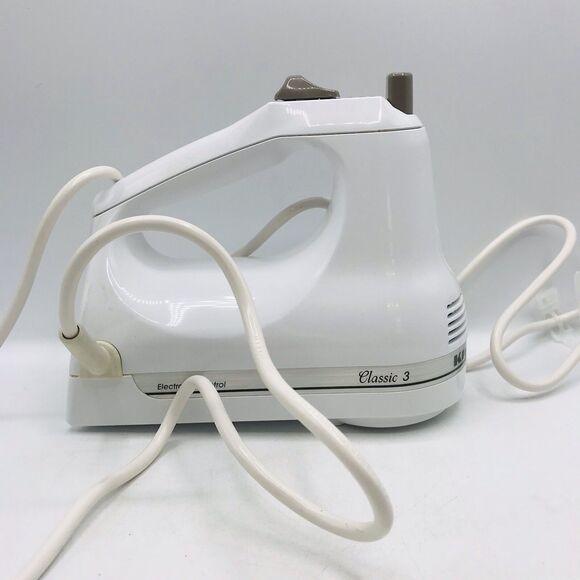 KitchenAid Classic Hand Mixer 3 Speed KHM3WH White Version Tested Working - Picture 5 of 8